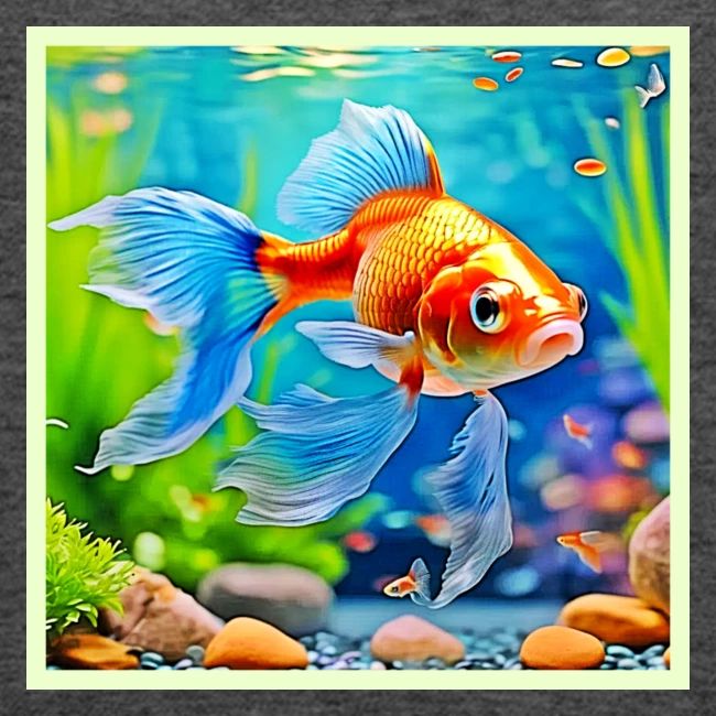 Colorful Tank Goldfish Design