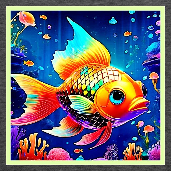 Rainbow Ocean Reef Fish Design