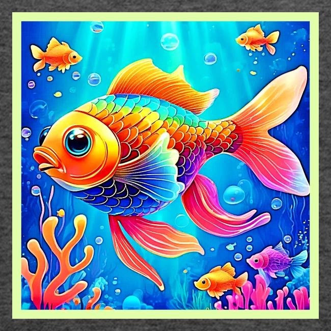 Colorful Aquarium Fish Art