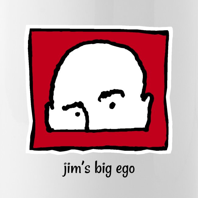 Jim's Big Ego Official Logo Black Text