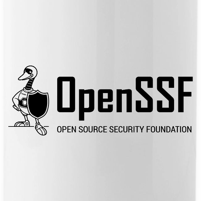 OpenSSF wide black and white logo