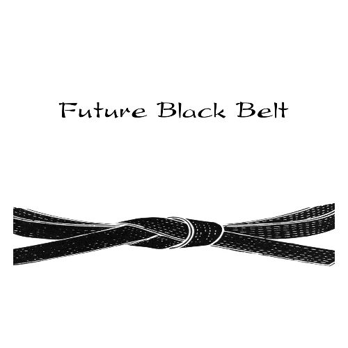 Future Black Belt - 20 oz Water Bottle