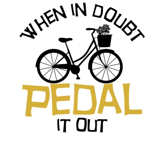When in doubt pedal it out funny spin class' Water Bottle | Spreadshirt