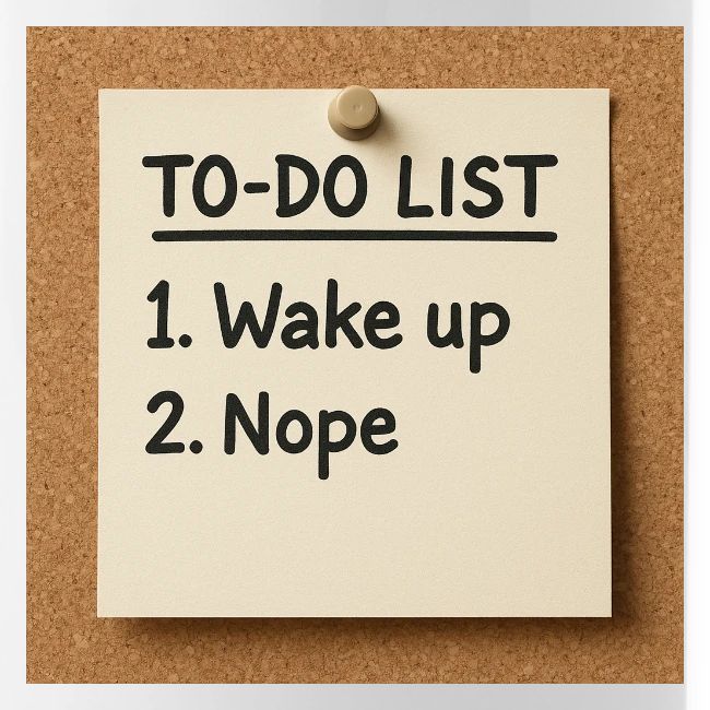 Humorous To Do List