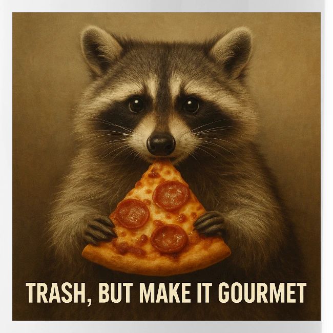 Gourmet Pizza Raccoon