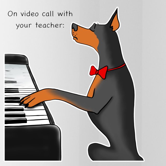 On video call with your teacher