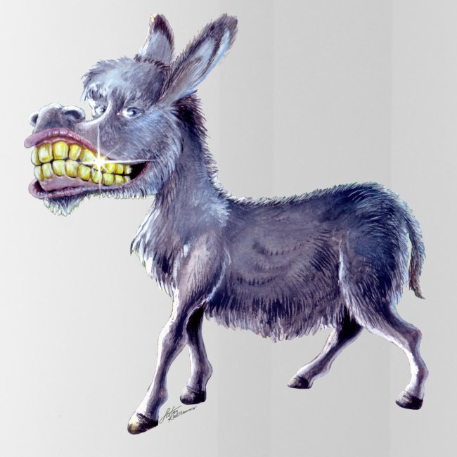 Funny Keep Smiling Donkey