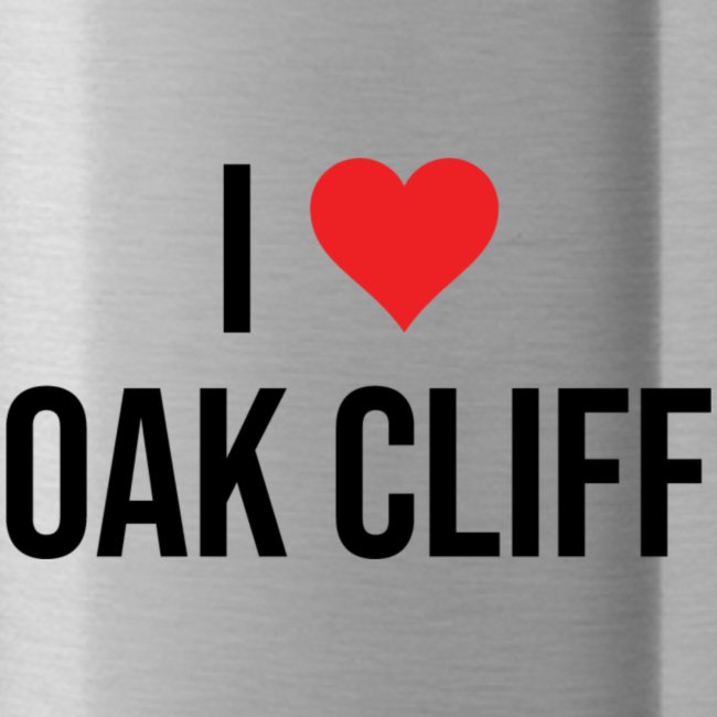 I Love Oak Cliff V1 outlines blk