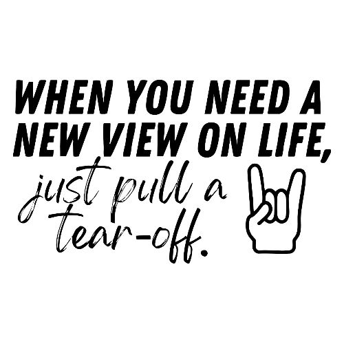 pull a tear off - 14 oz Travel Mug with Handle