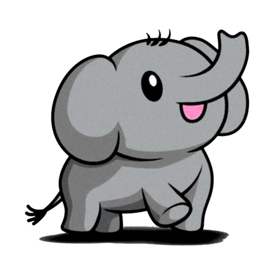 Cute Baby Elephant Cartoon' Travel Mug | Spreadshirt