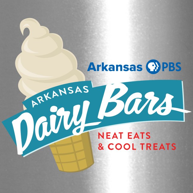 Arkansas DairyBars and Arkansas PBS color logos