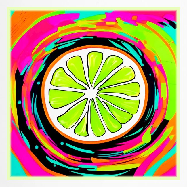 Lime Slice Pop Art