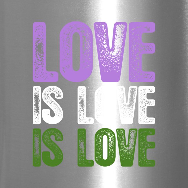 Genderqueer Pride Love is Love is Love