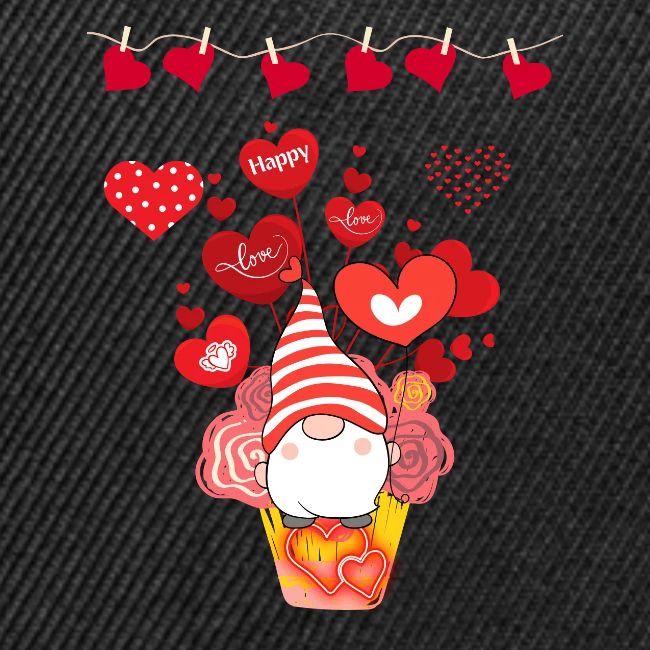 Design wrapped in love hearts, vibrating in love.