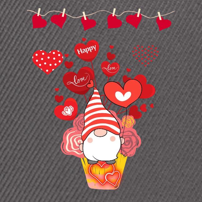Design wrapped in love hearts, vibrating in love.