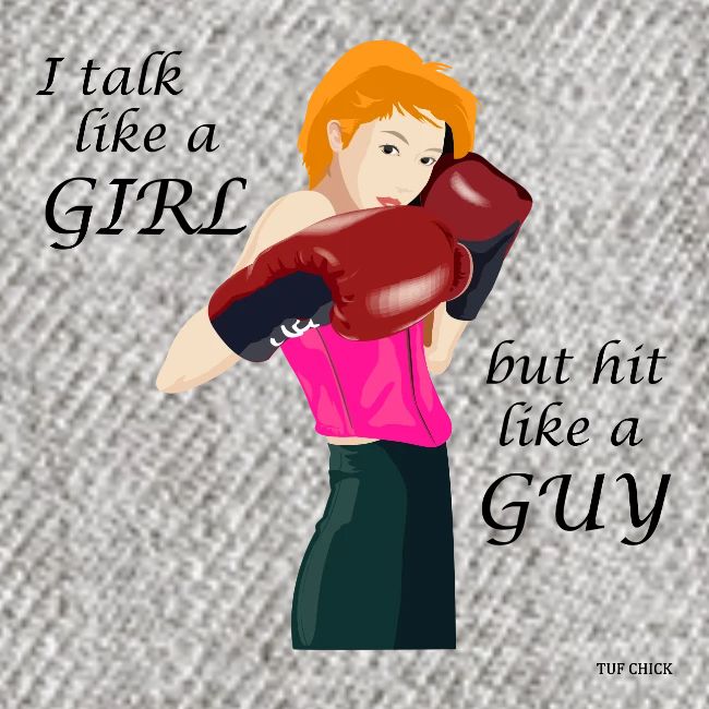 Blonde - I talk like a girl but hit like a guy