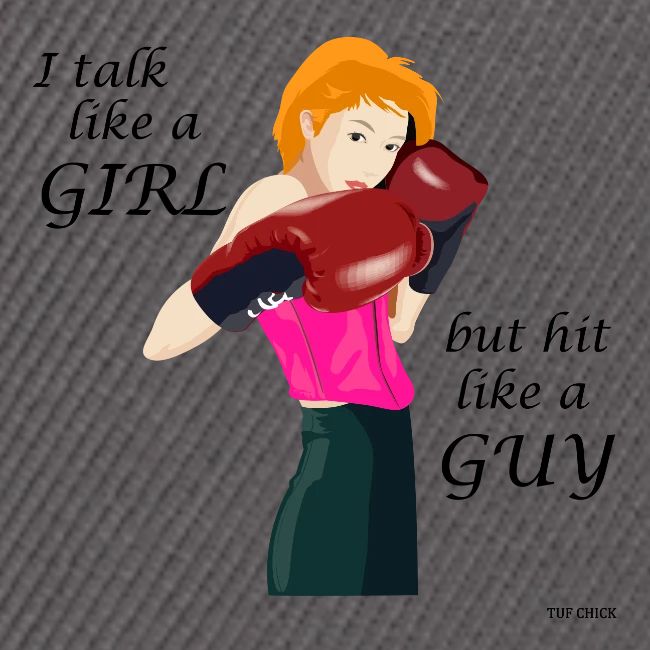 Blonde - I talk like a girl but hit like a guy
