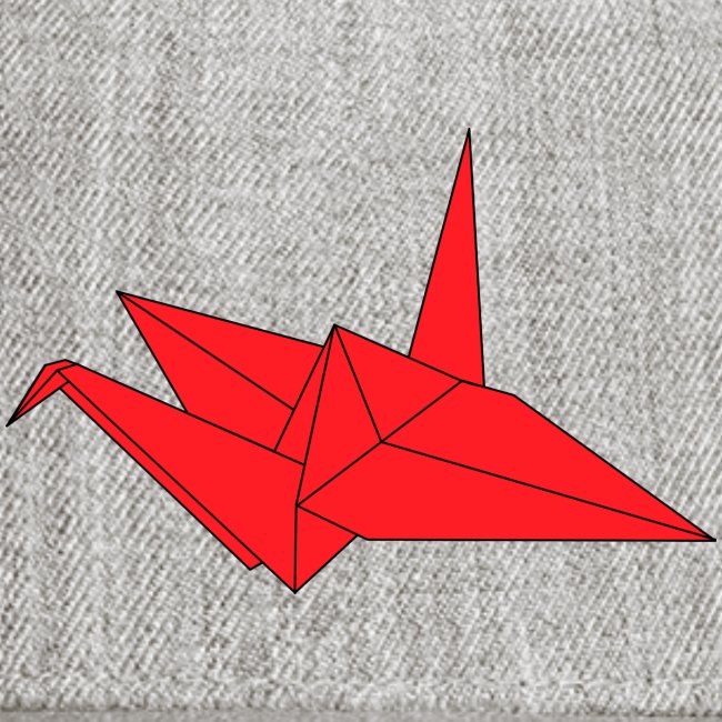 Origami Paper Crane Design - Red