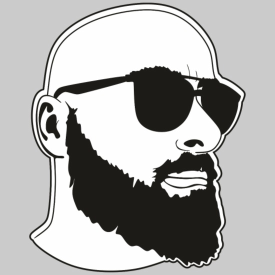 Bald man with glasses and short beard' Snapback Cap | Spreadshirt