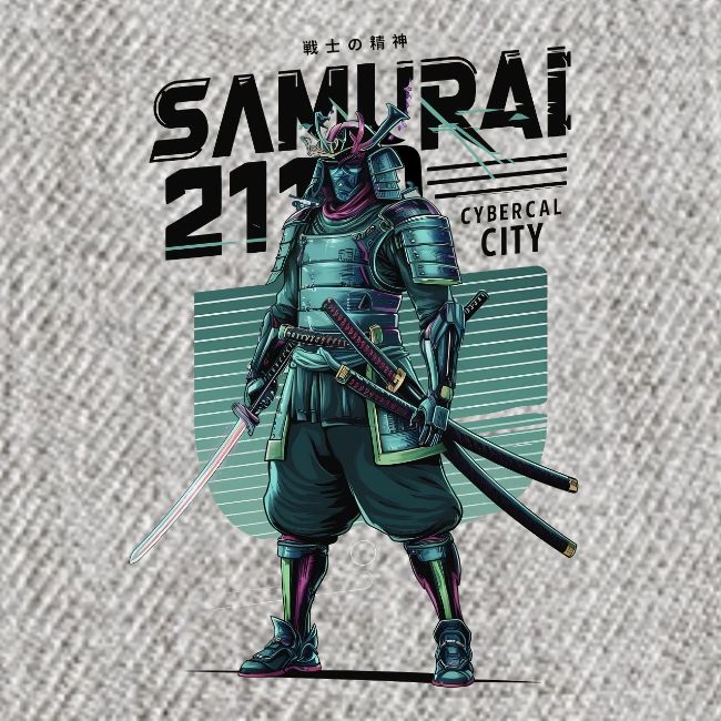 Cyber Samurai 2110: Glowing Katana Warrior