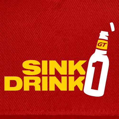 Sink 1, Drink 1 Facemask - Snapback Baseball Cap