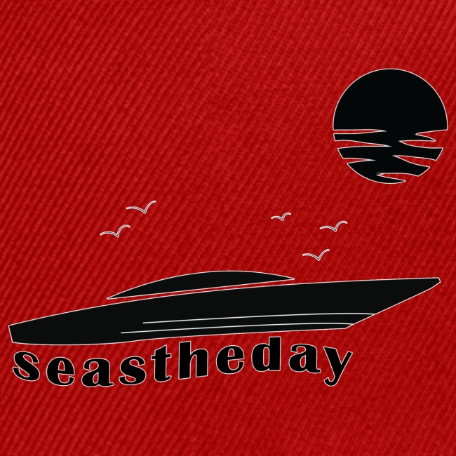 Seas the Day Maritime Speedboat Powerboat Boater.