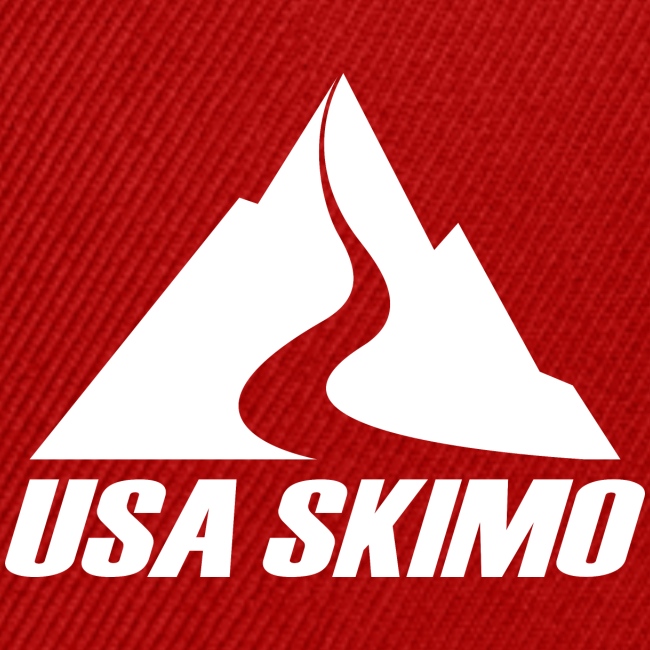 USA Skimo Logo - White