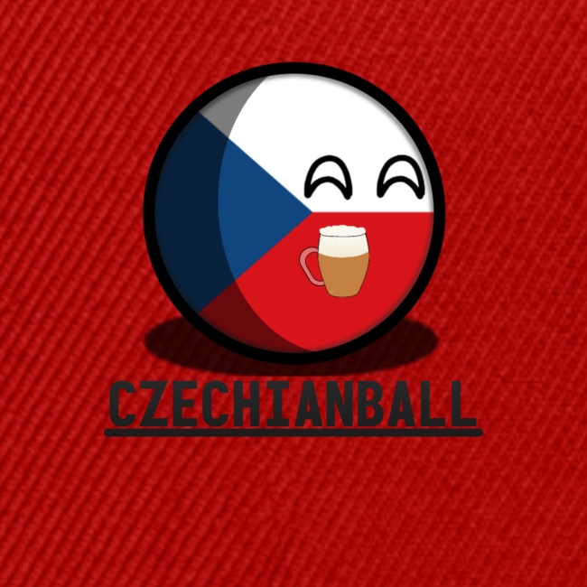 Czechianball holding a beer with text!