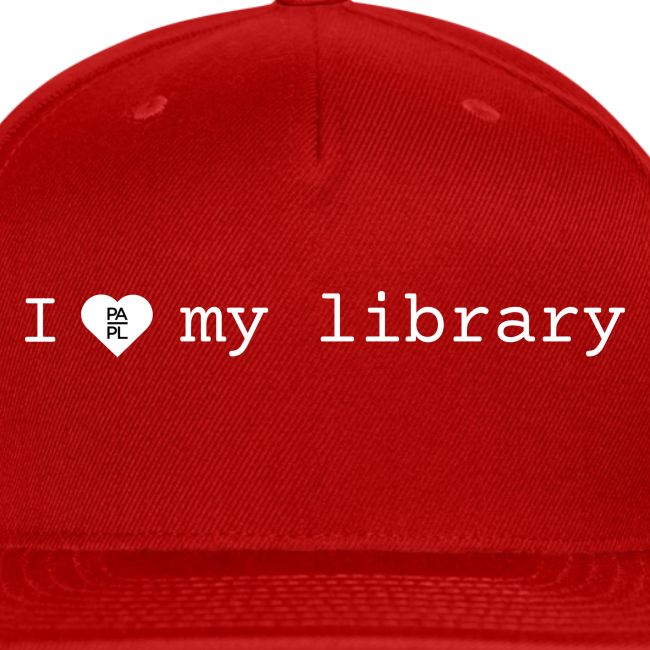 I Love My Library in White