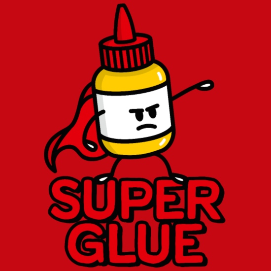 Super glue super hero hero funny glue pun cartoon' Snapback Cap