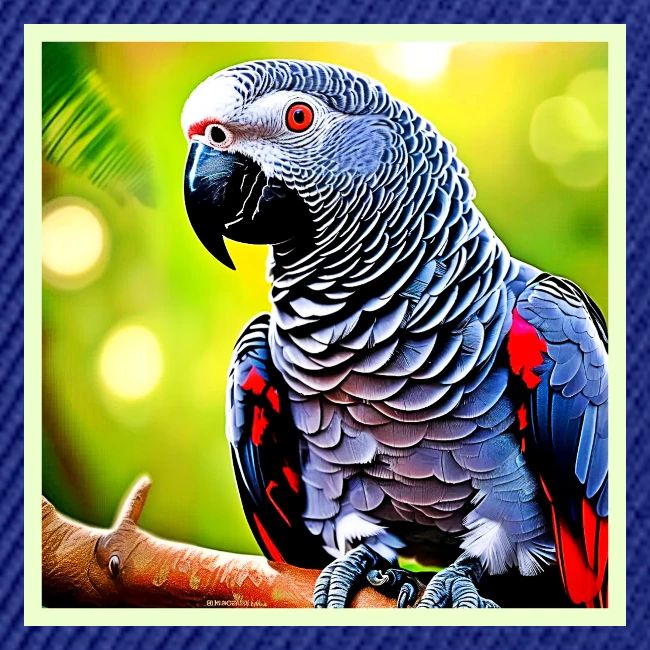 Talking African Grey Parrot
