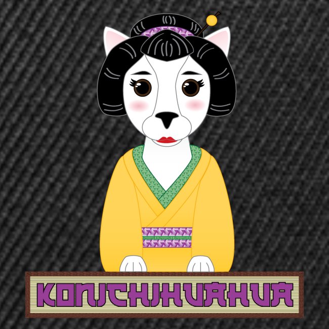 Konichihuahua Japanese / Spanish Geisha Dog Yellow