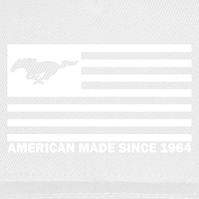 Mustang Flag white