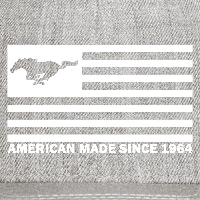Mustang Flag white