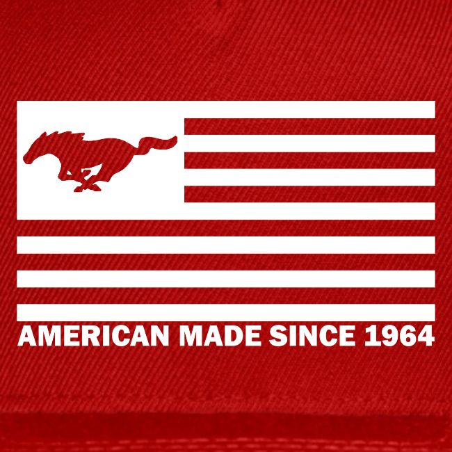 Mustang Flag white