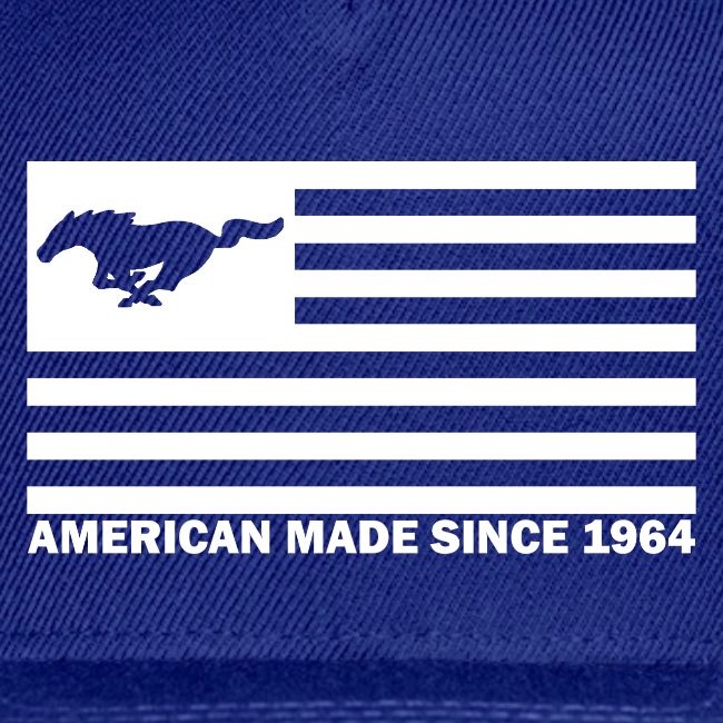 Mustang Flag white