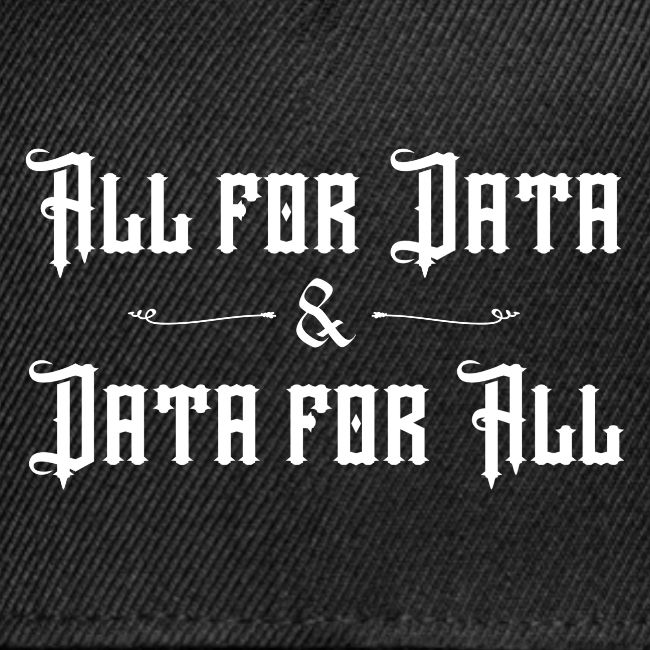 All for Data, Data for All (dark)