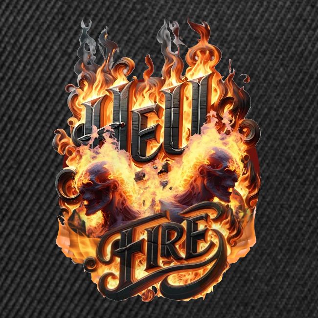 Hell Fire: Demonic Skulls Burn in Eternal Flames