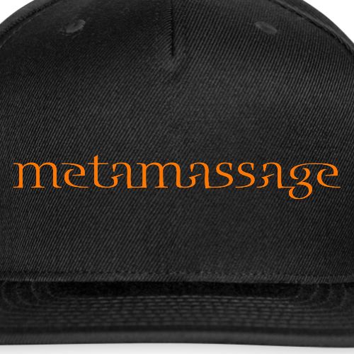 metamassage text logo - Snapback Baseball Cap