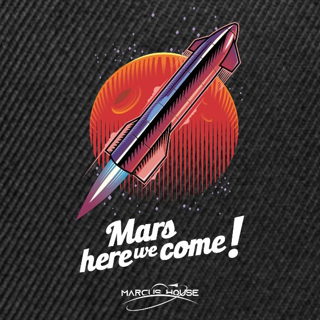 Mars Here We Come - Dark - With Logo