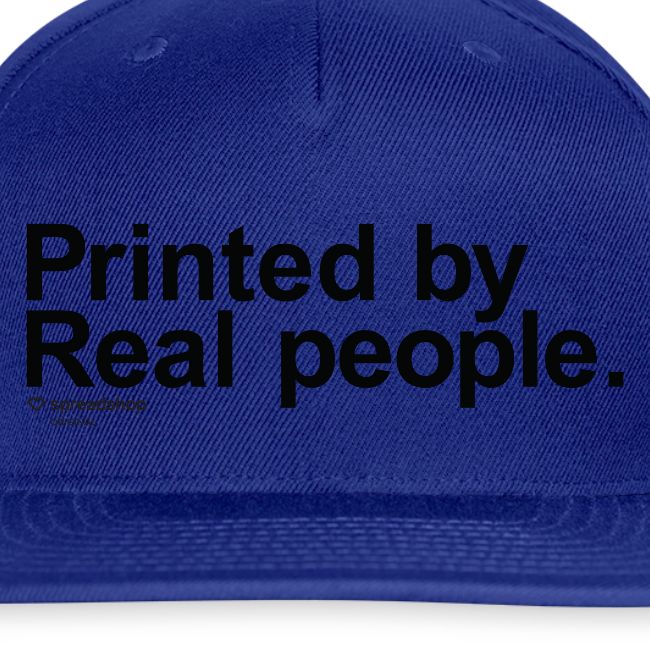 Printed in black