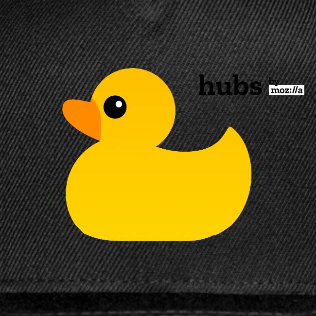 Hubs by Mozilla Duck with wordmark