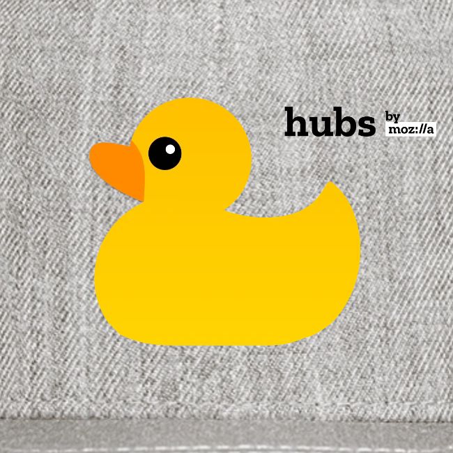 Hubs by Mozilla Duck with wordmark
