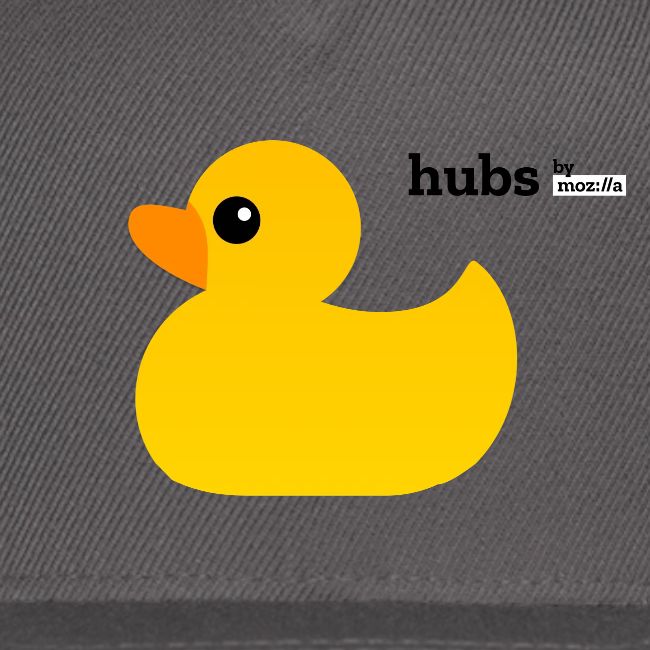 Hubs by Mozilla Duck with wordmark