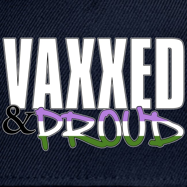 Vaxxed & Proud Genderqueer Pride Flag