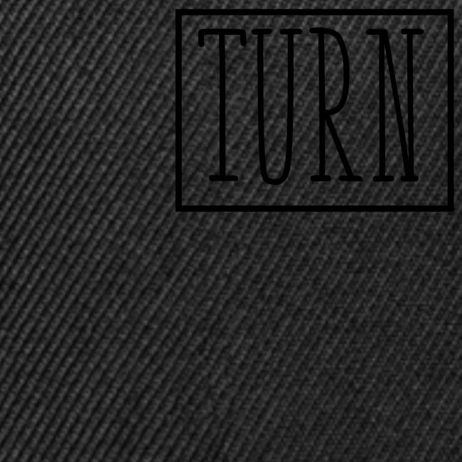 Turn Clothing Co logo black rectangle