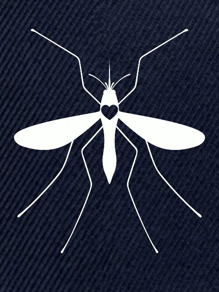 Mosquito Silhouette Heart