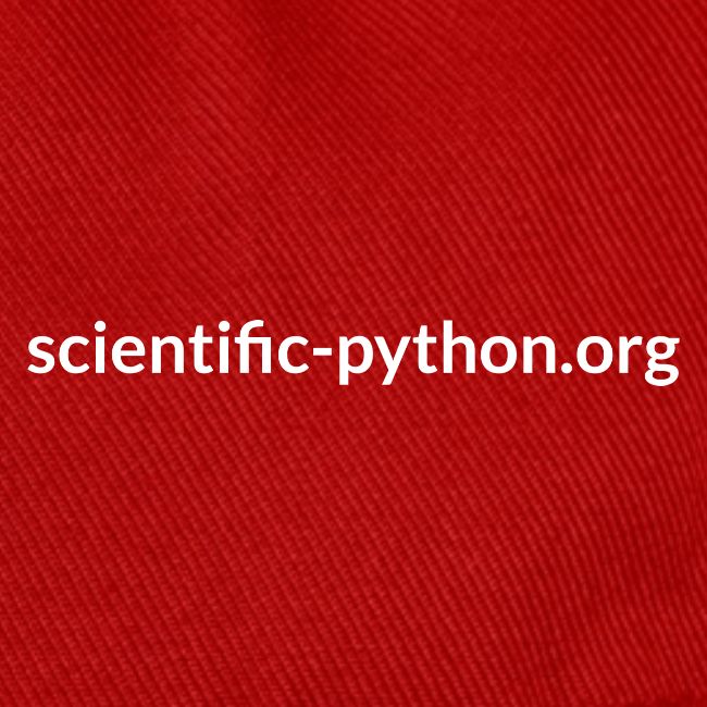 scientific python white logo