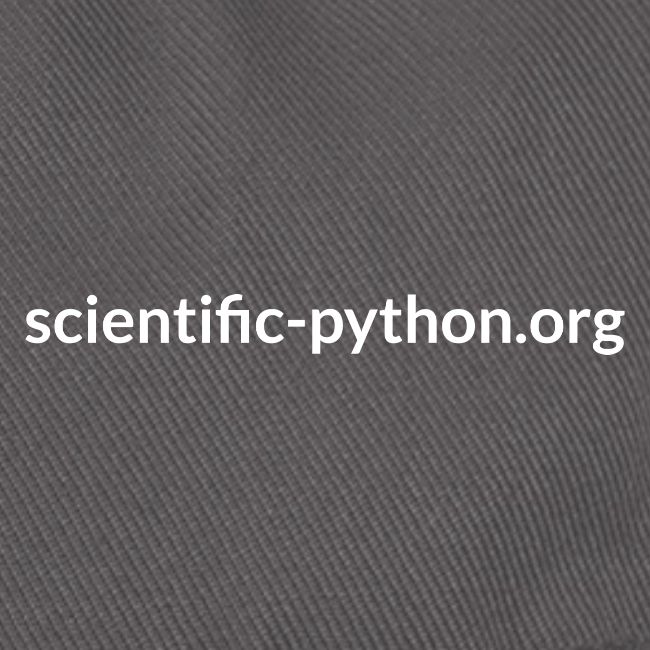 scientific python white logo
