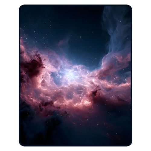 Radiant Cosmic Nebula Artwork - Men's Premium T-Shirt